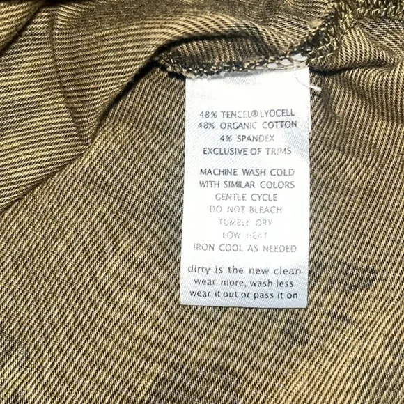 Toad & Co Cue Faux Wrap Long Sleeve Dress Floral Olive‎ Green Large - Picture 8 of 8